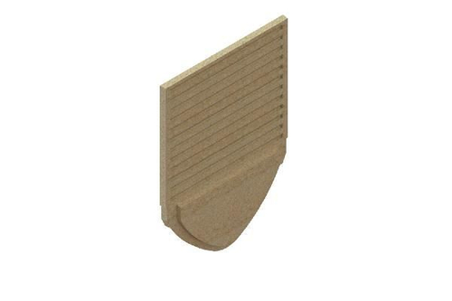 Заглушка торцевая полимербетонная для лотка 6771V-6D