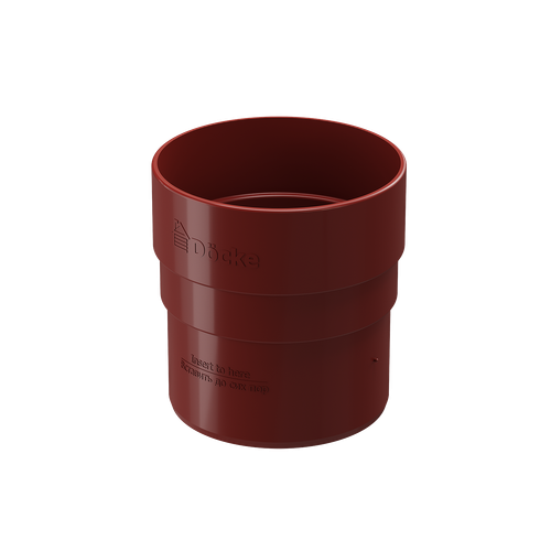 Муфта соединительная для водостока Standard, красный