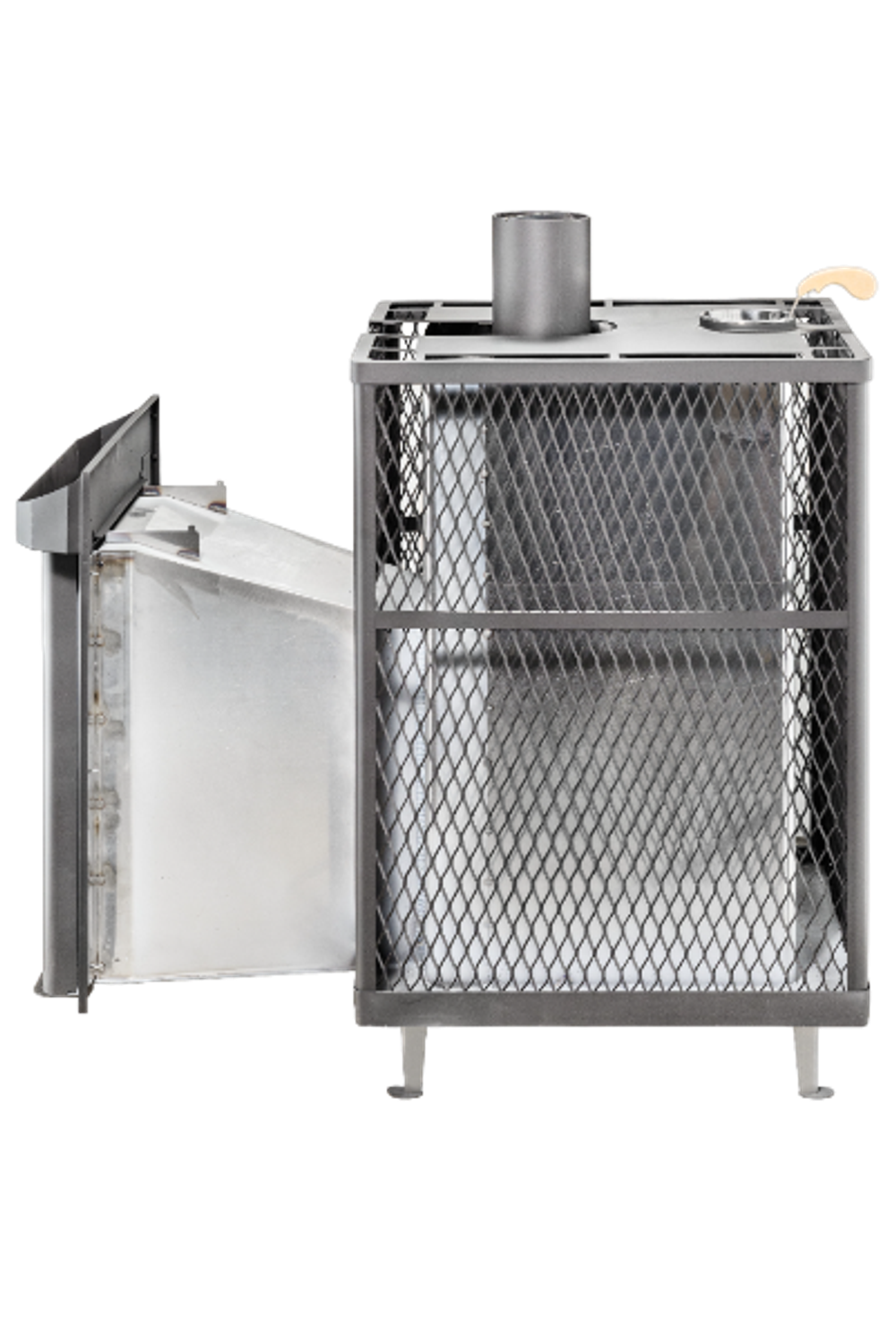 Печь для бани "Квадра" в сетке