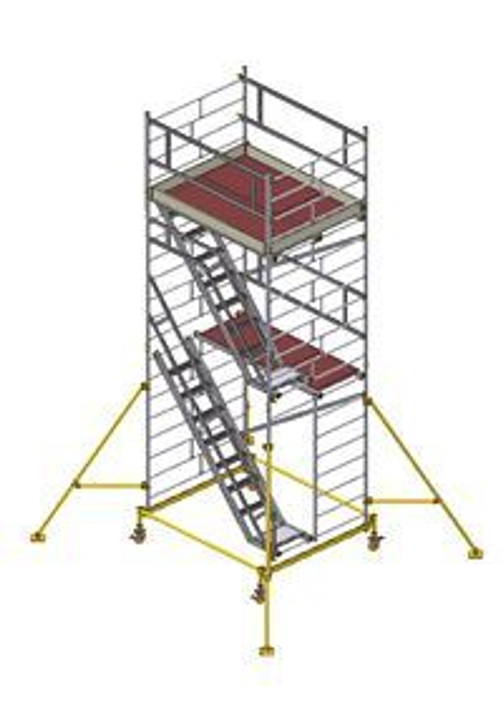 STABILO 5500-2 Передвижные подмости, с трапом. раб. высота 6,5 м