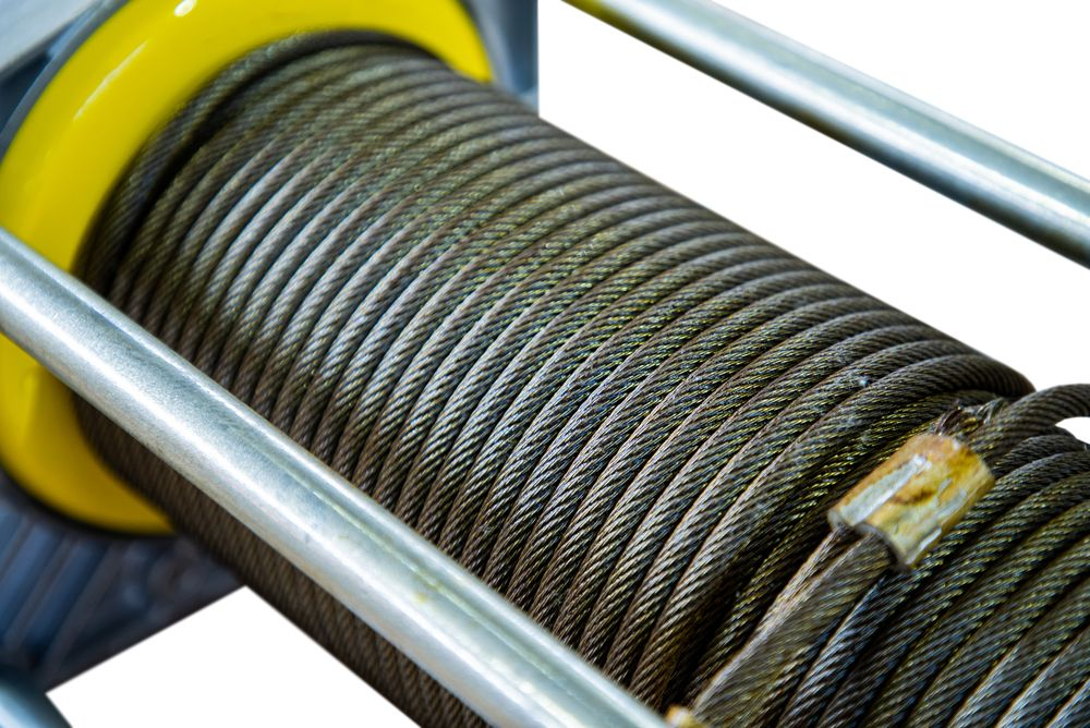 Лебедка электрическая 1000кг 100м с канатом 380В алюминиевый корпус TOR KCD(А)