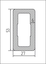 Балясина для ограждения Talverwood 51*27*3000мм
