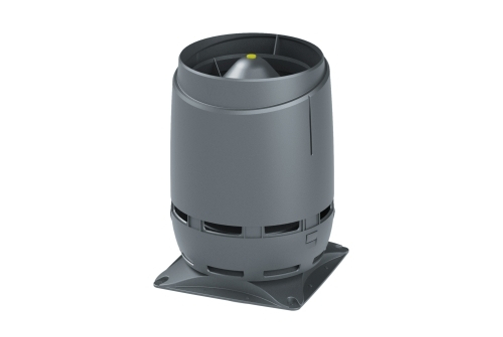 Выход вентиляционный Vilpe Flow 160S с основанием 300x300 серый