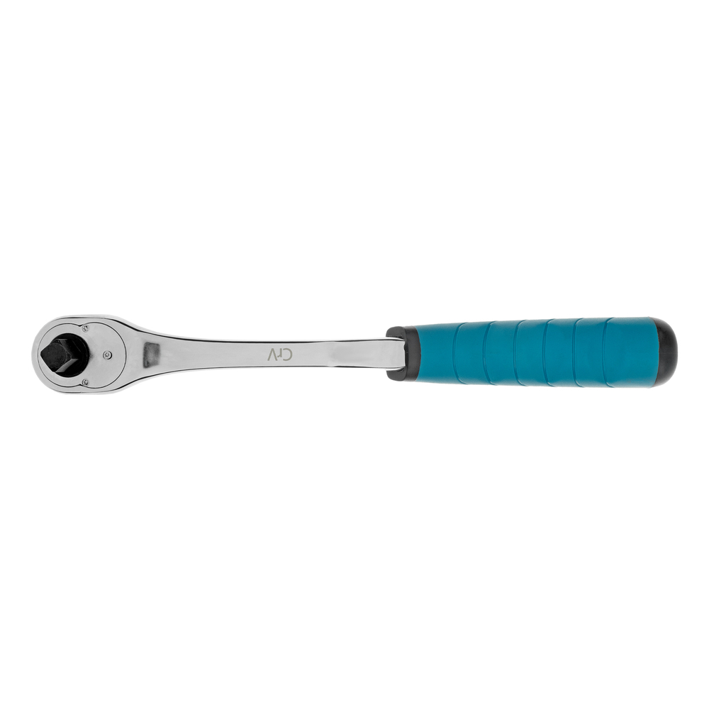 Ключ-трещотка 1/2", CrV, 90 зубьев, усиленный, хром Gross