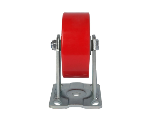 Большегрузное колесо с полиуретановой шинкой С-4107-DUS не поворотное, без тормоза, г/п 350кг