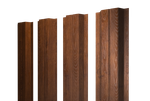Штакетник П-образный A с прямым резом 0,45 Print-Double Premium Golden Wood Fresh