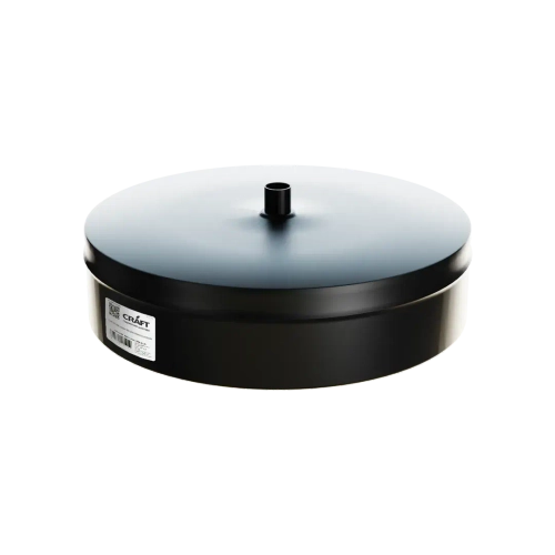 Заглушка Craft П внутренняя с конденсатоотводом д/сэнд. нержавеющая (316/0,5/эмаль) ф250 черная