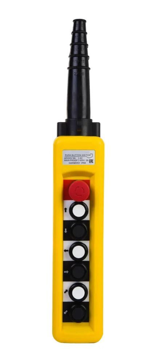 Пульт 6 кн. 1 ст. СТОП БУТОН ключ (XАC-A6813Y)