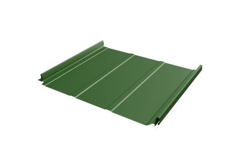 Кликфальц Pro Line Grand Line 0,45 PE с пленкой на замках RAL 6002 лиственно-зеленый