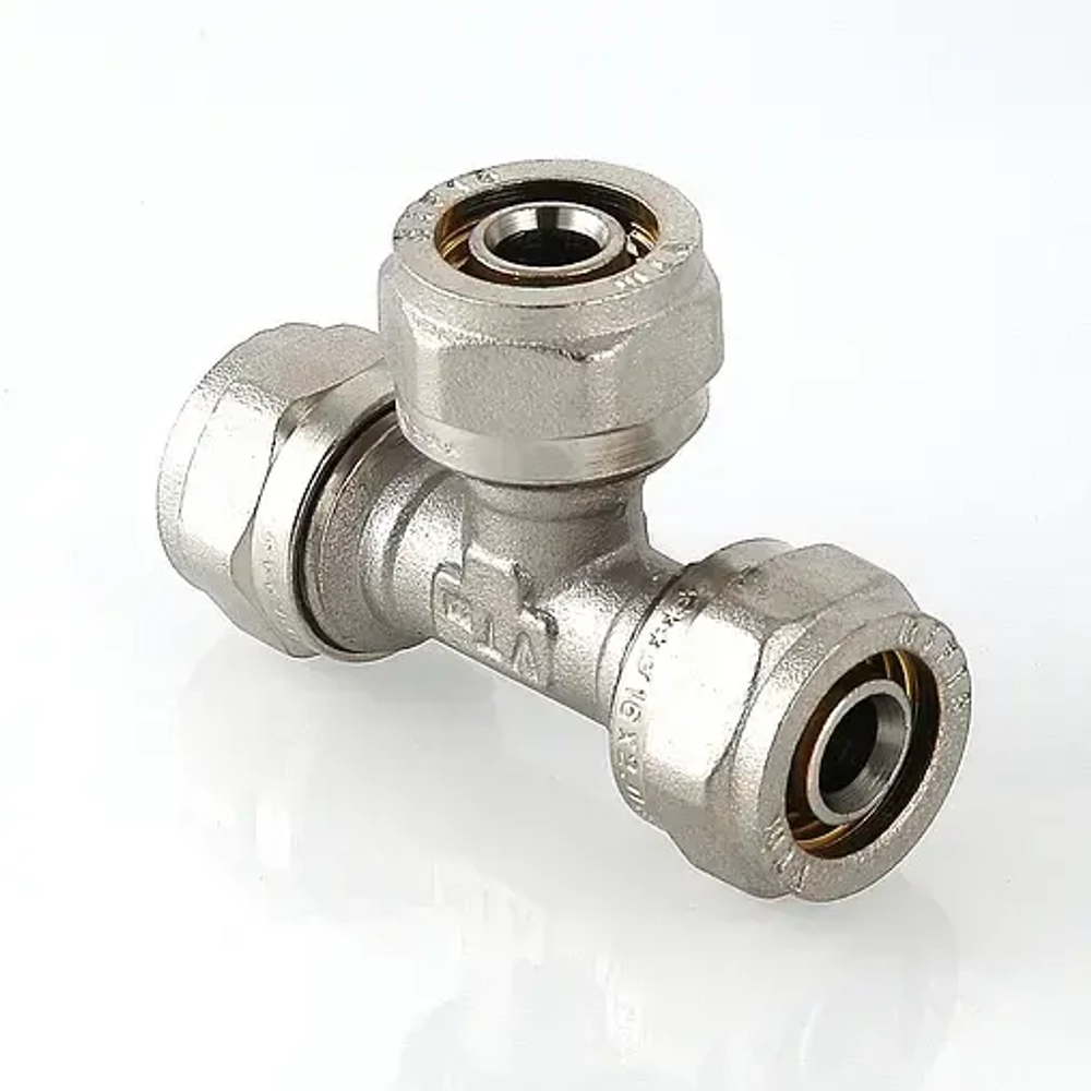Тройник компрессионный соединительный 32мм Valtec VTm.331.N.323232
