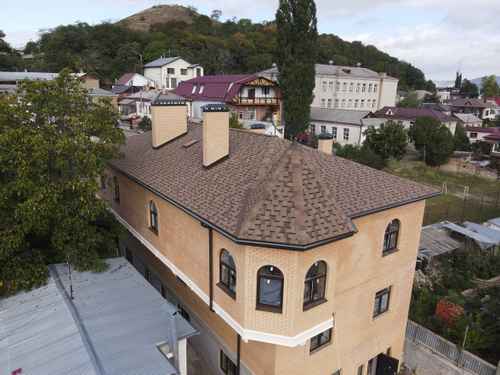 Ламинированная черепица Серия Dragon Premium, капучино