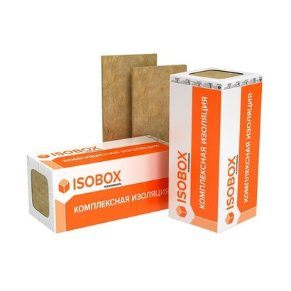 Минеральная вата Isobox РУФ 45 130 кг/м3 1200х600х100 мм, 3 шт/упак