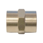 WDK-238FB Адаптер, резьба 3/8"-3/8" PT, F-F (внутренний), латунь