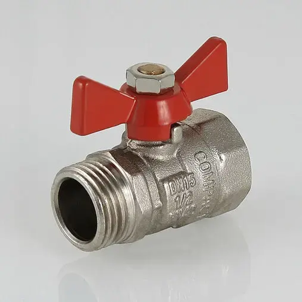 Кран шаровый ½"в x ½"н Valtec Compact VT.093.N.04