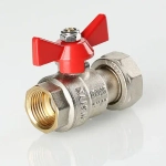 Кран шаровый с накидной гайкой ½"в x ¾"нг Valtec VT.241.N.0405