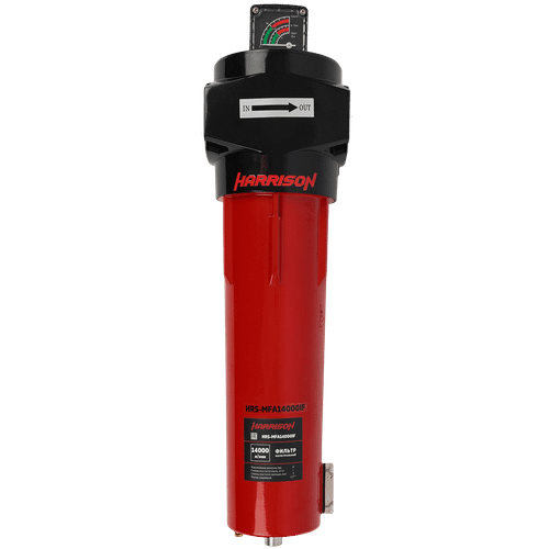 HRS-MFD14000IF Фильтр магистральный 0,01 мкм с дифференциальным манометром, 14000 л/мин, 12 бар, G 2 1/2", остаточное содержание масла: 0,001 мг/м3