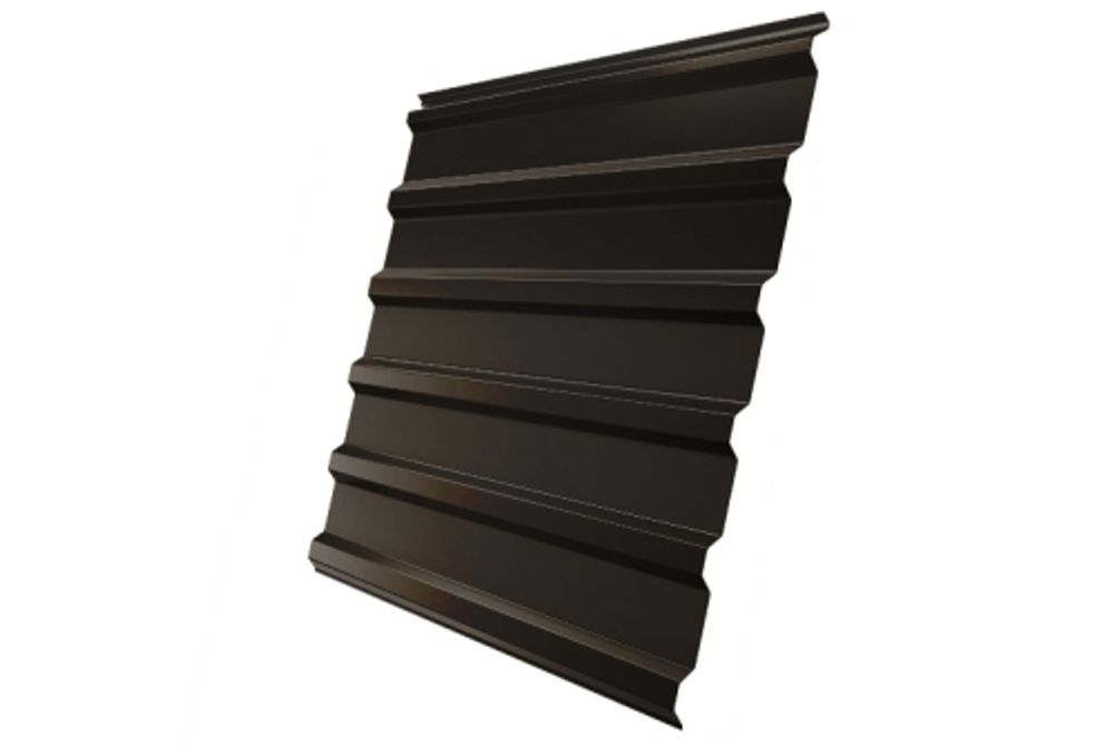 Профнастил C20R 0,5 Satin RR 32 темно-коричневый