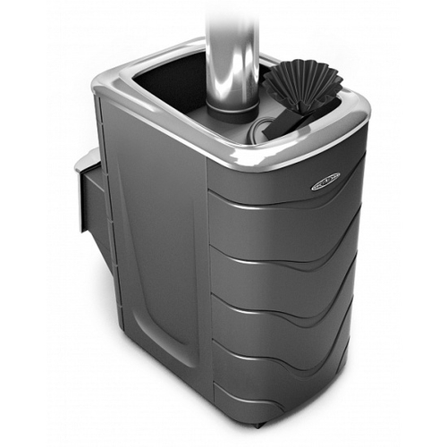 Печь для бани ТМФ Гейзер 2014 Inox нерж.дверца закр.каменка антрацит