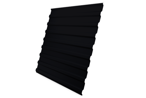 Профнастил C20B 0,5 GreenCoat Pural BT, matt RR 33 черный (RAL 9004 сигнальный черный)