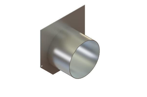 Заглушка торцевая стальная с водоотводом к лоткам бетонным 4069-D