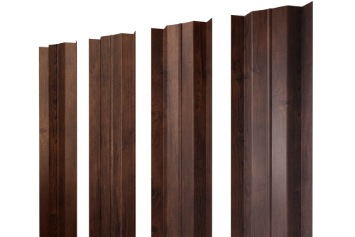 Штакетник М-образный В с прямым резом 0,45 Print Premium Cherry Wood Fresh TwinColor