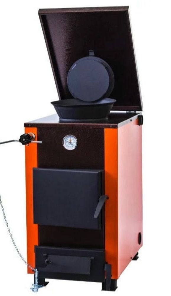 Котел Сибирь Гефест 20 кВт+3 (220В) твердотопливный