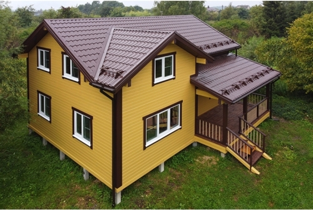 Металлочерепица классик 0,5 Satin RAL 8017 шоколад