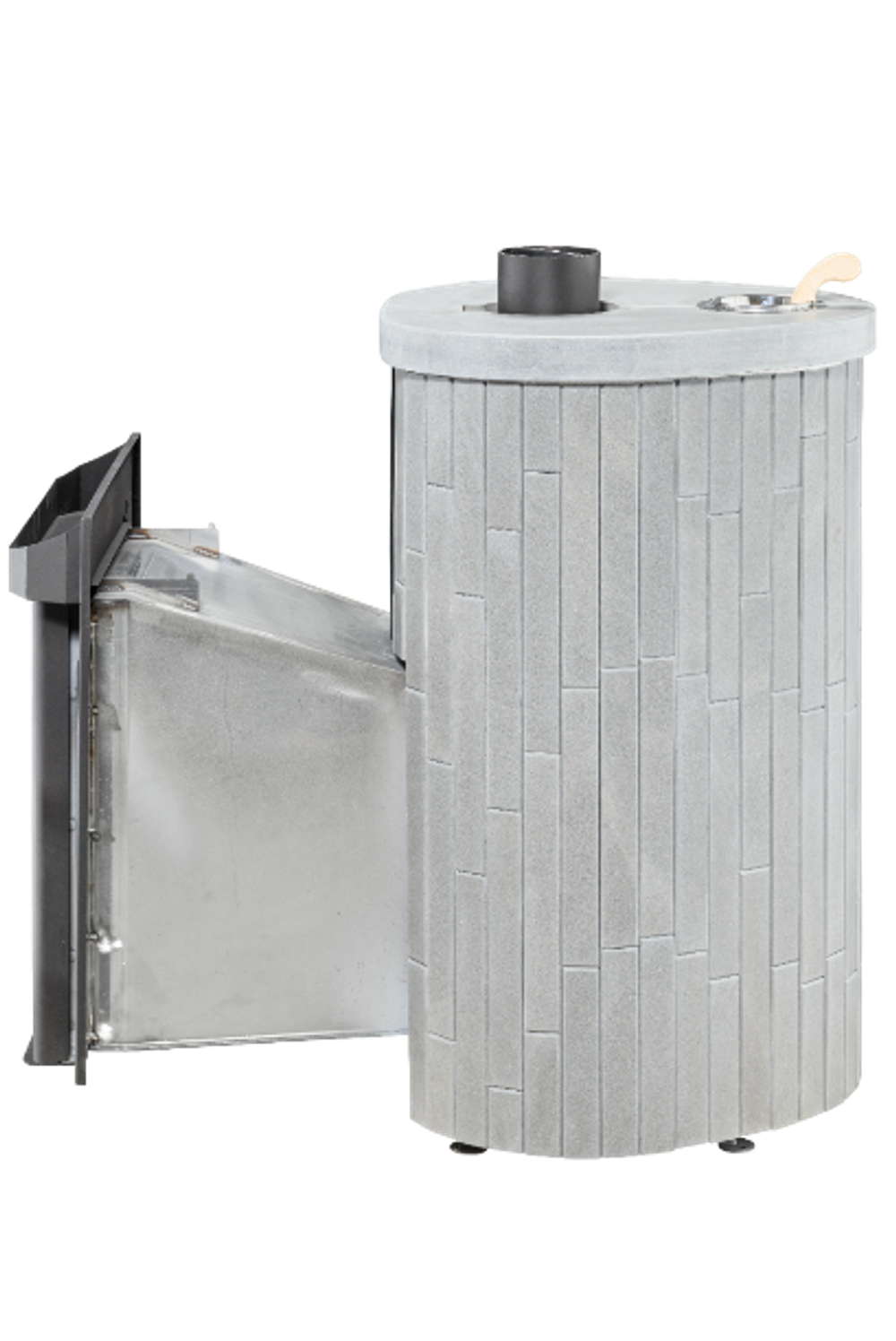 Печь для бани "Малютка" в каменной облицовке