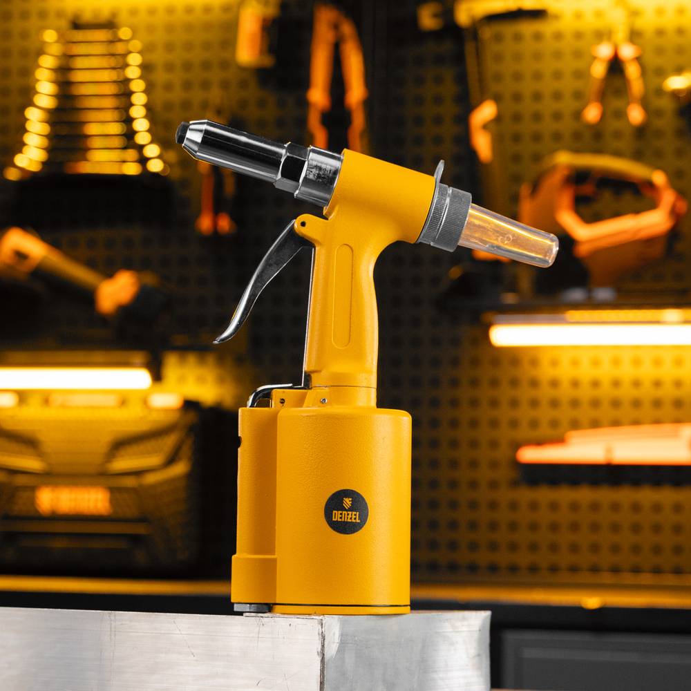 Пневматический заклепочник PR4, 2,4-4,8 мм Denzel