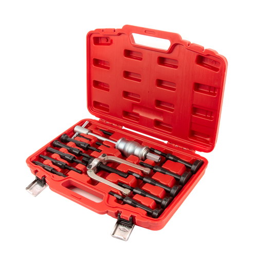 WDK-214490 Съемник подшипников цанговый с обратным молотком  16 предметов