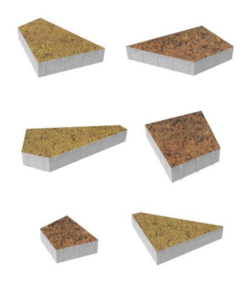 Тротуарная плитка Поревит Колормикс гладкий "Мозаика" Б.4.Фсм.8