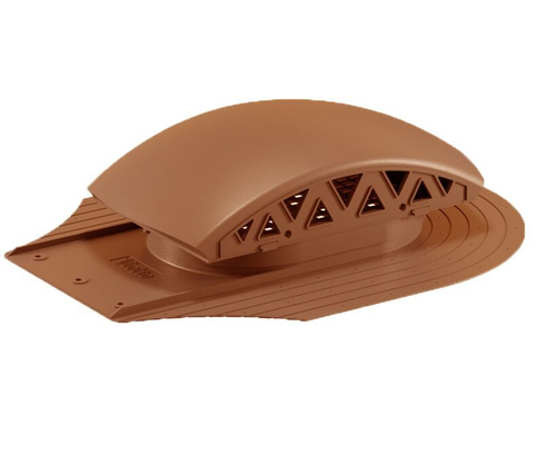 Вентилятор подкровельного пространства для мягкой кровли при монтаже, черепаха 469/370/145 кирпичный RAL 8004