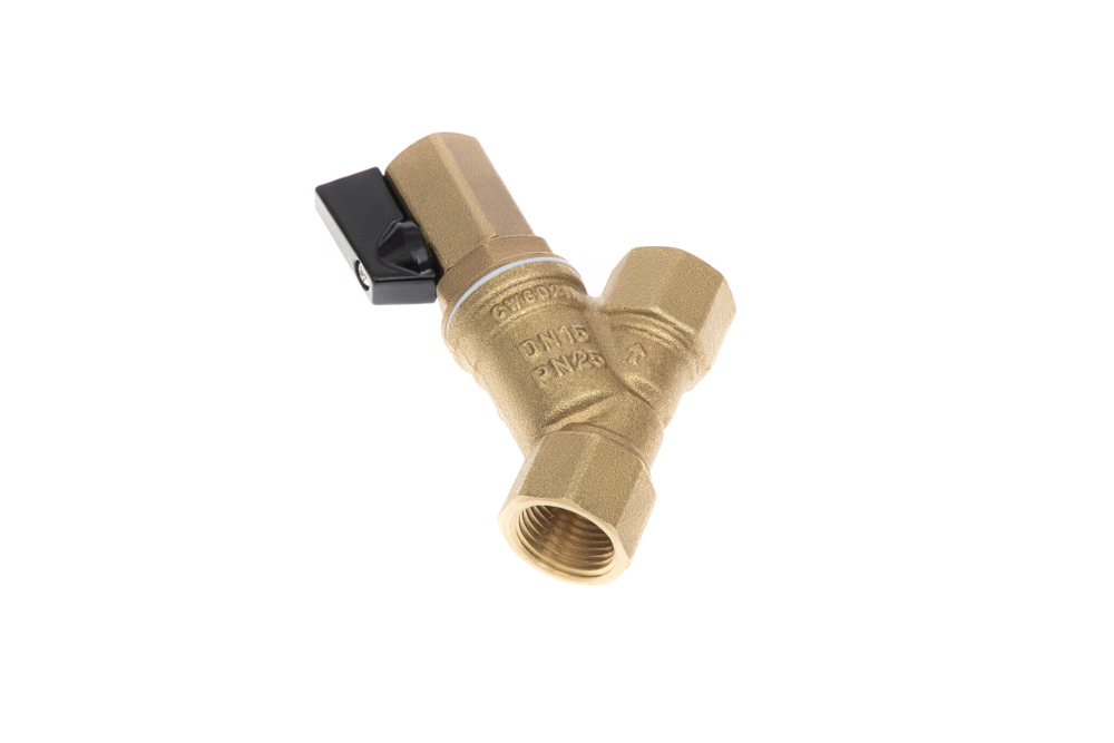 Ридан FVR-DR 065B8344R — Фильтр сетчатый со сливным краном DN32, PN25, Т от -20 °С...130 °С; материал корпуса латунь CW602N