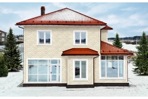 Металлочерепица классик Grand Line 0,5 PurLite Matt RAL 8004 терракота