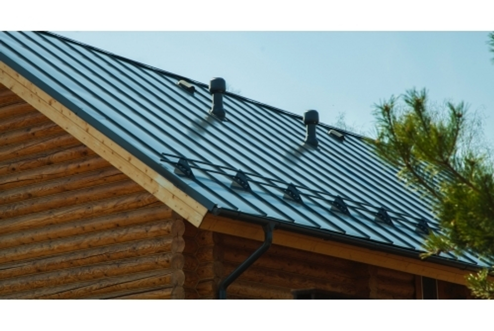 Кликфальц Grand Line 0,5 Satin с пленкой на замках RAL 7024 мокрый асфальт