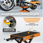 WDK-86102 Мотоподъемник с платформой на колесах, г/п 500 кг для автосервисов и СТО