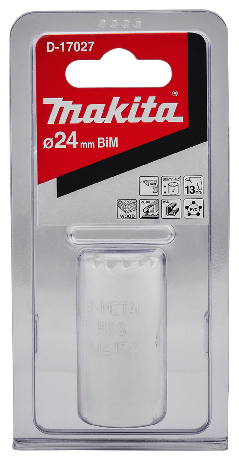 Биметаллическая коронка 24x38 мм Makita D-17027