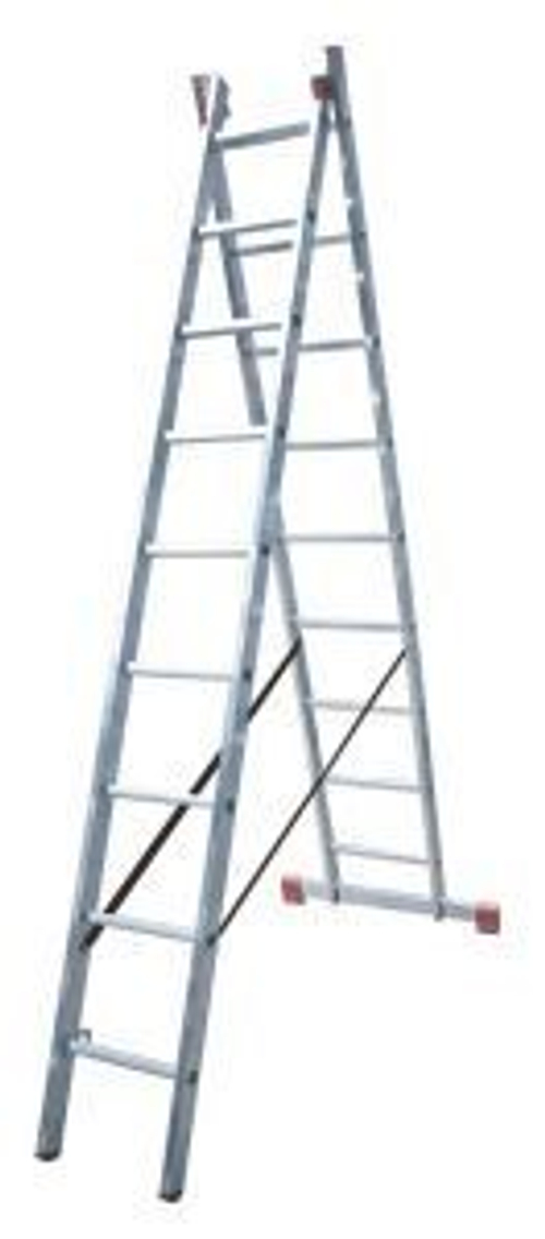DUBILO Универсальная лестница, их двух частей, 2 х 9 переклад