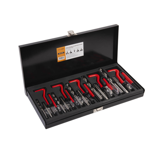 WDK-ST0512 Набор для восстановления резьбы M5 - 12, 131 предмет, метрическая резьба