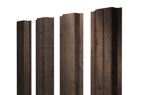 Штакетник П-образный A с прямым резом 0,45 Print Premium Almond Wood Fresh