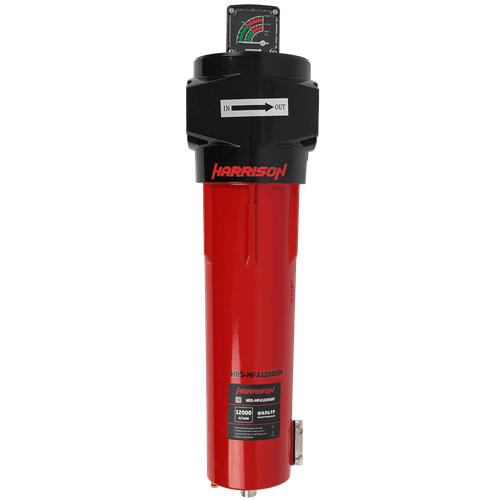 HRS-MFA12000IF Фильтр магистральный 5 мкм с дифференциальным манометром, 12000 л/мин, 12 бар, G 2"