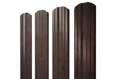 Штакетник Twin фигурный 0,45 Print-Double Elite Antique Wood