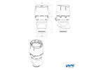 Вентилятор Vilpe Flow Eсo200Р/500 кирпичный