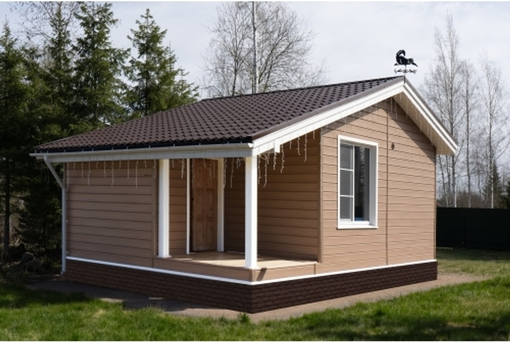 Металлочерепица классик 0,5 Satin RAL 8017 шоколад