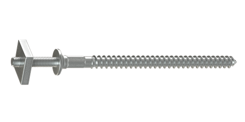 Шпилька специальная с гайкой (без цвета) Standard, оцинкованная сталь