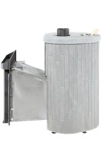 Печь для бани "Малютка" в каменной облицовке