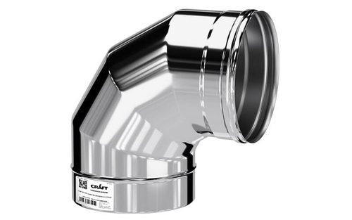 Колено Craft угол 90° нержавеющее (316/0,8мм) ф120