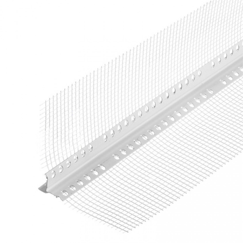 Профиль-капельник ПВХ с армирующей сеткой 12,5х12,5 мм 2,5 м, шт