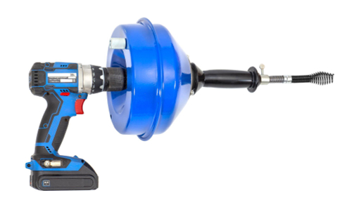 КРОКОЧИСТ Вертушка для удаления засоров в трубах до Ф76 мм до 12 метров, металлический барабан