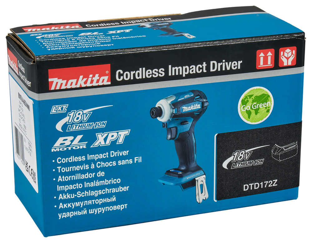 Ударный шуруповерт LXT, 1/4" Makita DTD172Z